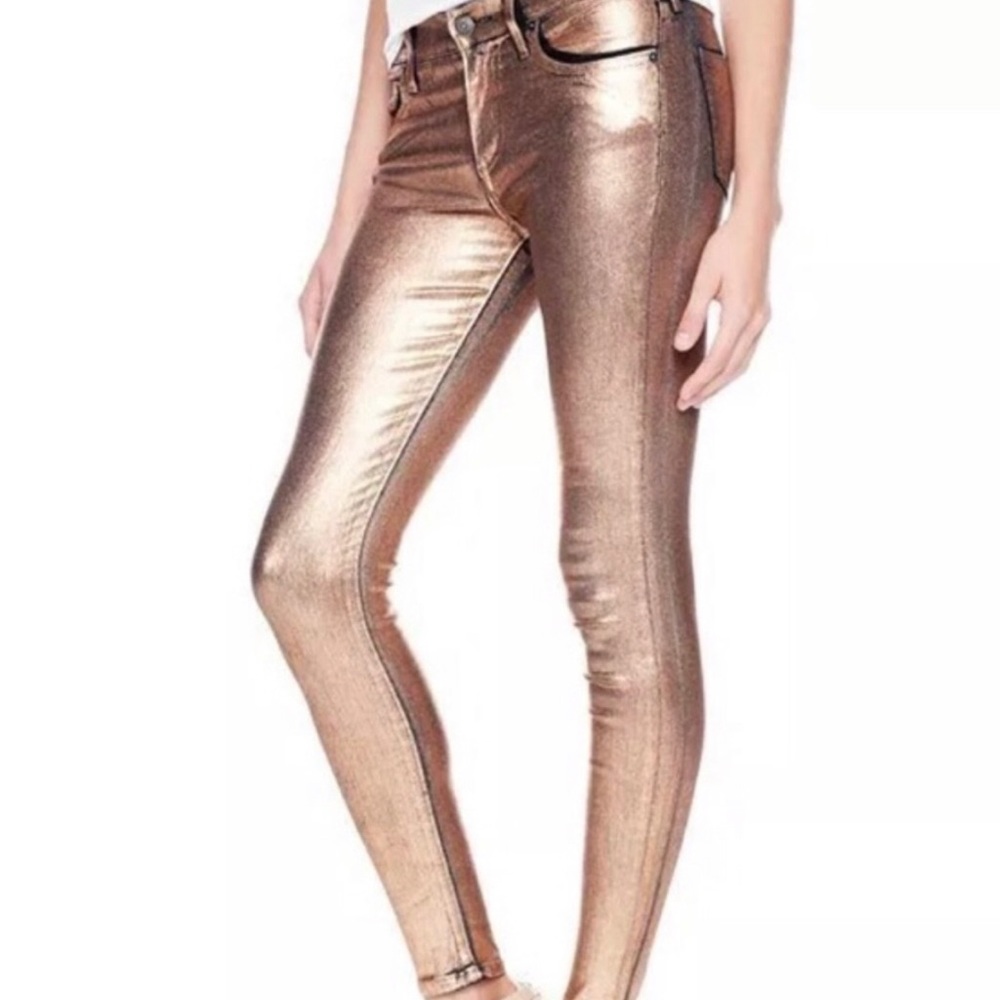 True Religion Halle rose gold skinny jeans